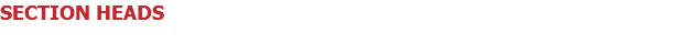 SECTION HEADS